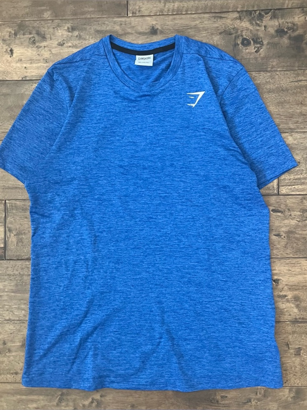 Men’s Blue Gym shark Workout Shirt